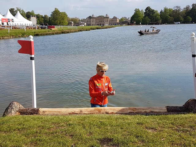 Ingrid Klimke records her Badminton course